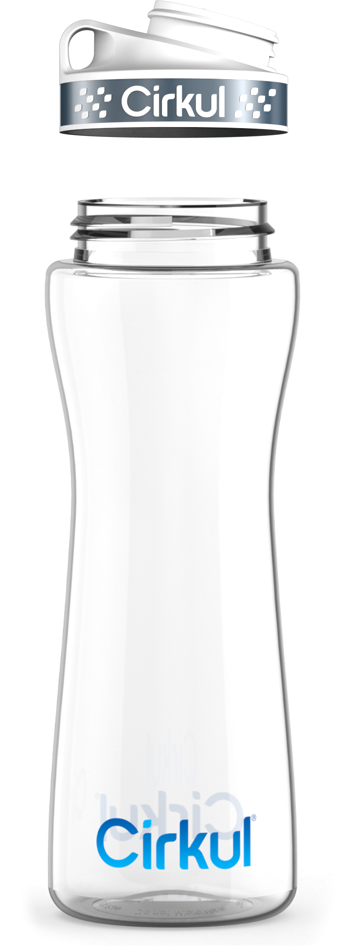Custom 22oz. Plastic Bottle & Comfort Grip Lid