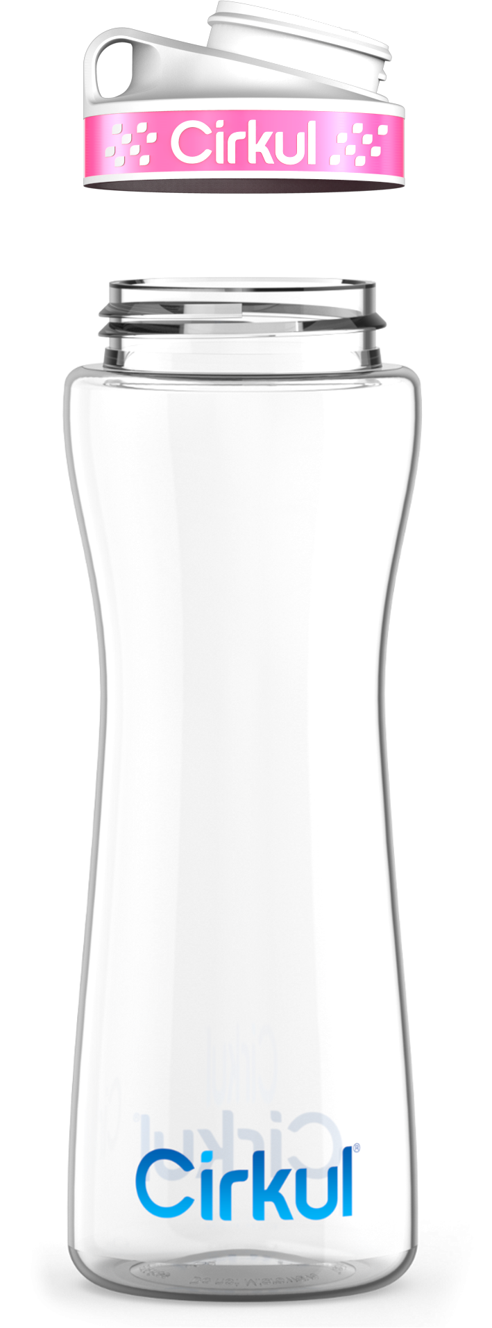 Custom 22oz. Plastic Bottle & Comfort Grip Lid