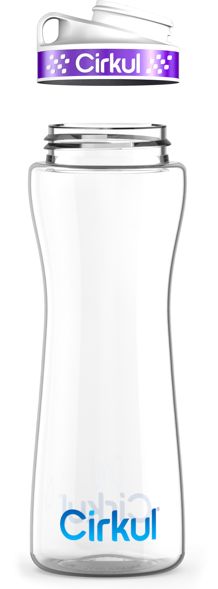 Custom 22oz. Plastic Bottle & Comfort Grip Lid