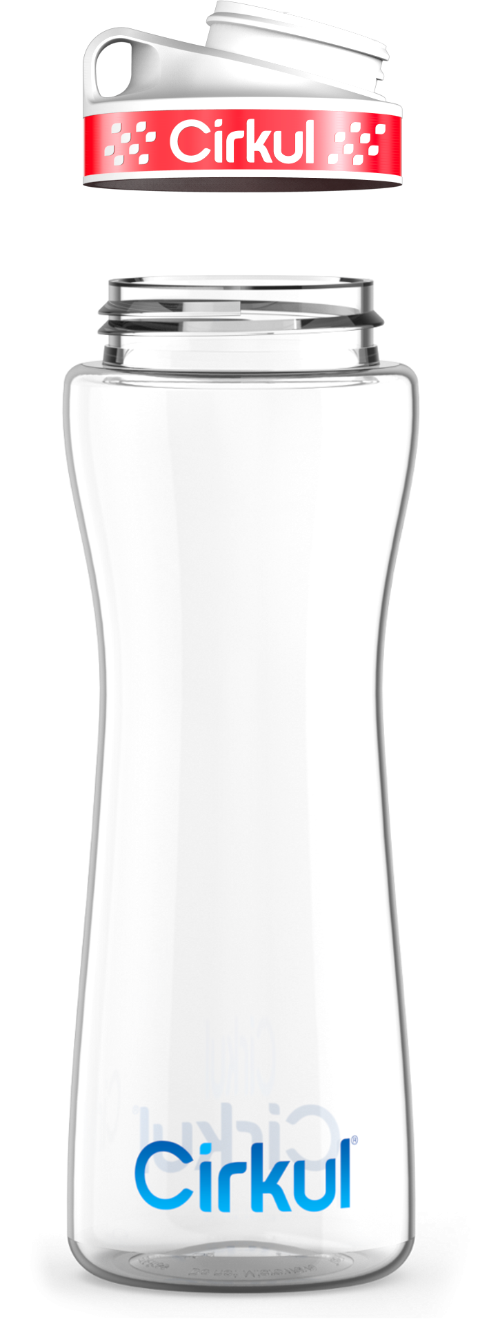 Custom 22oz. Plastic Bottle & Comfort Grip Lid