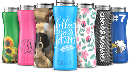 Custom 22oz. Stainless Steel Bottle & Comfort Grip Lid
